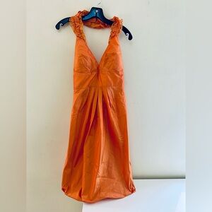Kay Unger Vibrant Orange Dress